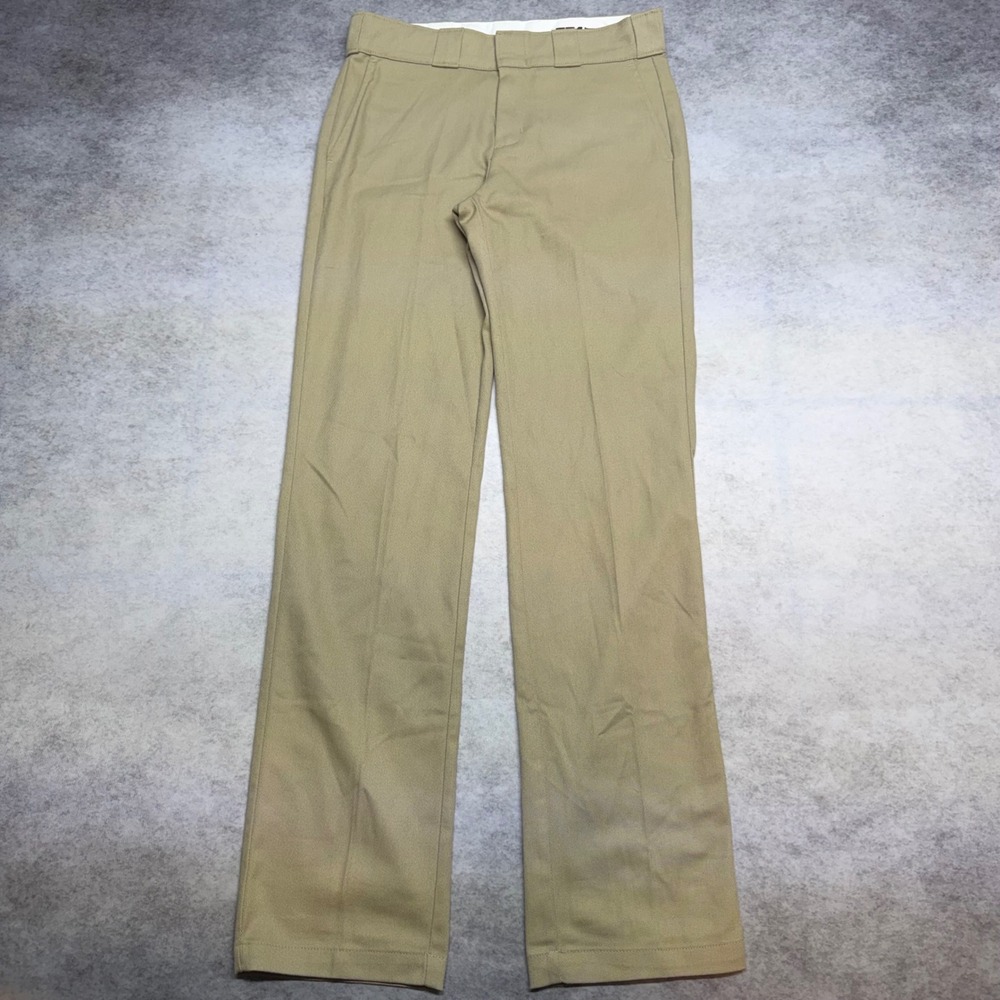 Dickies 774F Original Fit Womens Size 0R Khaki Straight Leg Workwear Chino Pants
